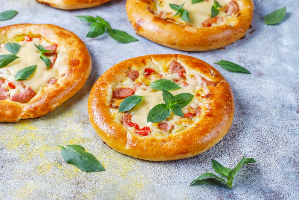 mini pizza croustillant pour aperitif